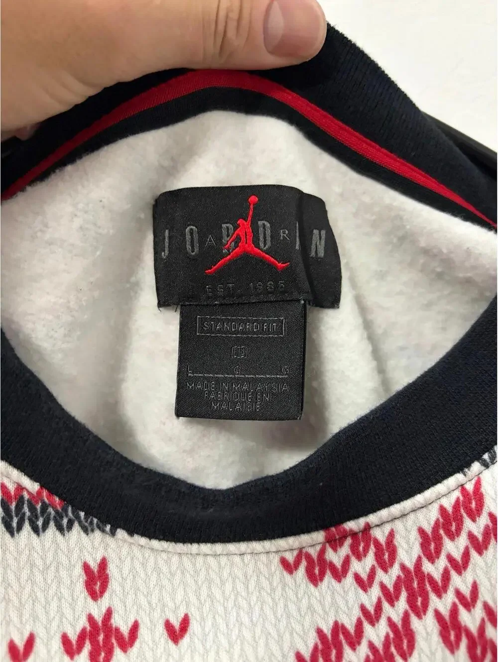 Air Jordan Festive Ugly Christmas Sweater - Mens size Large